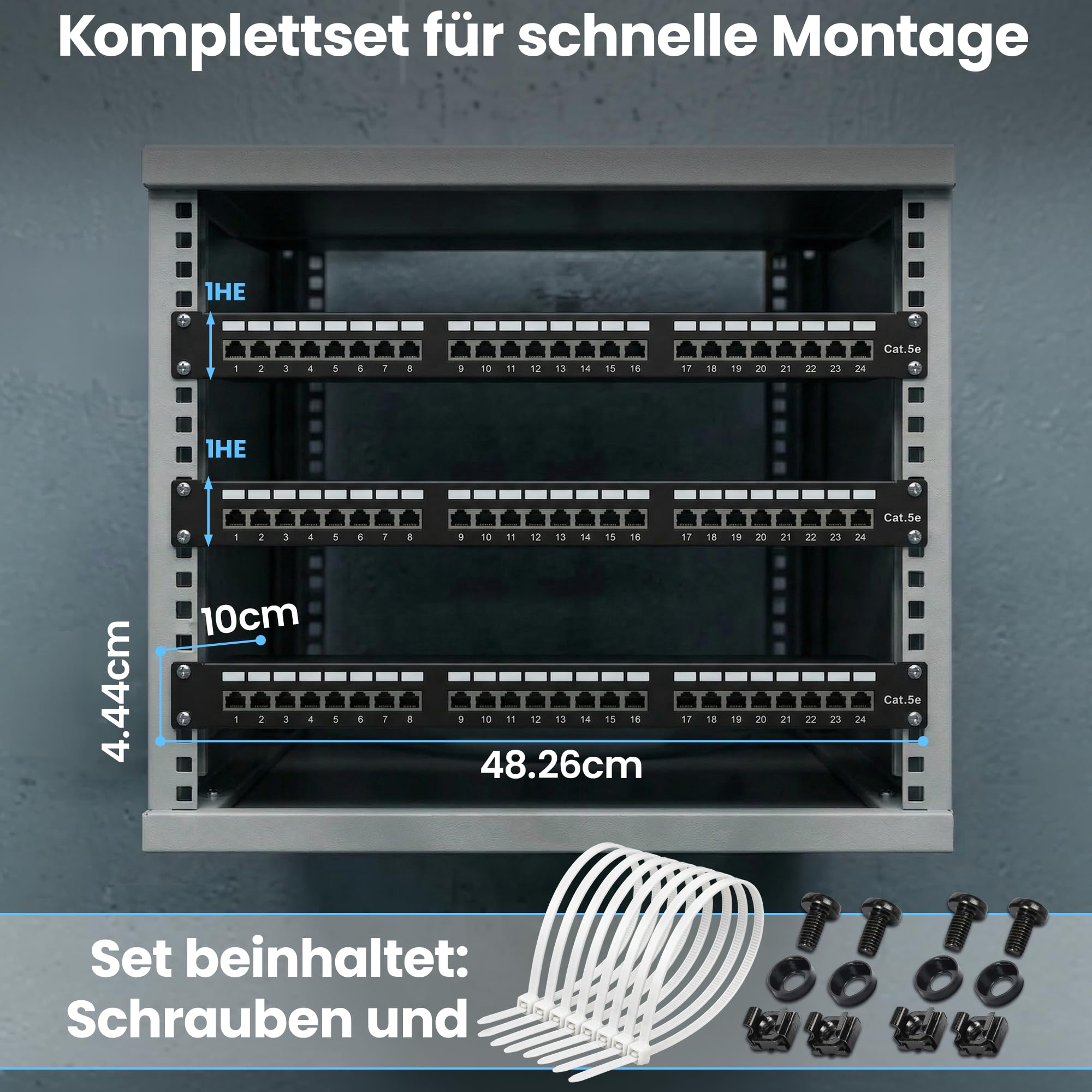 extralink-patchpanel-24-port-cat5e-stp-19-zoll-1he image 5