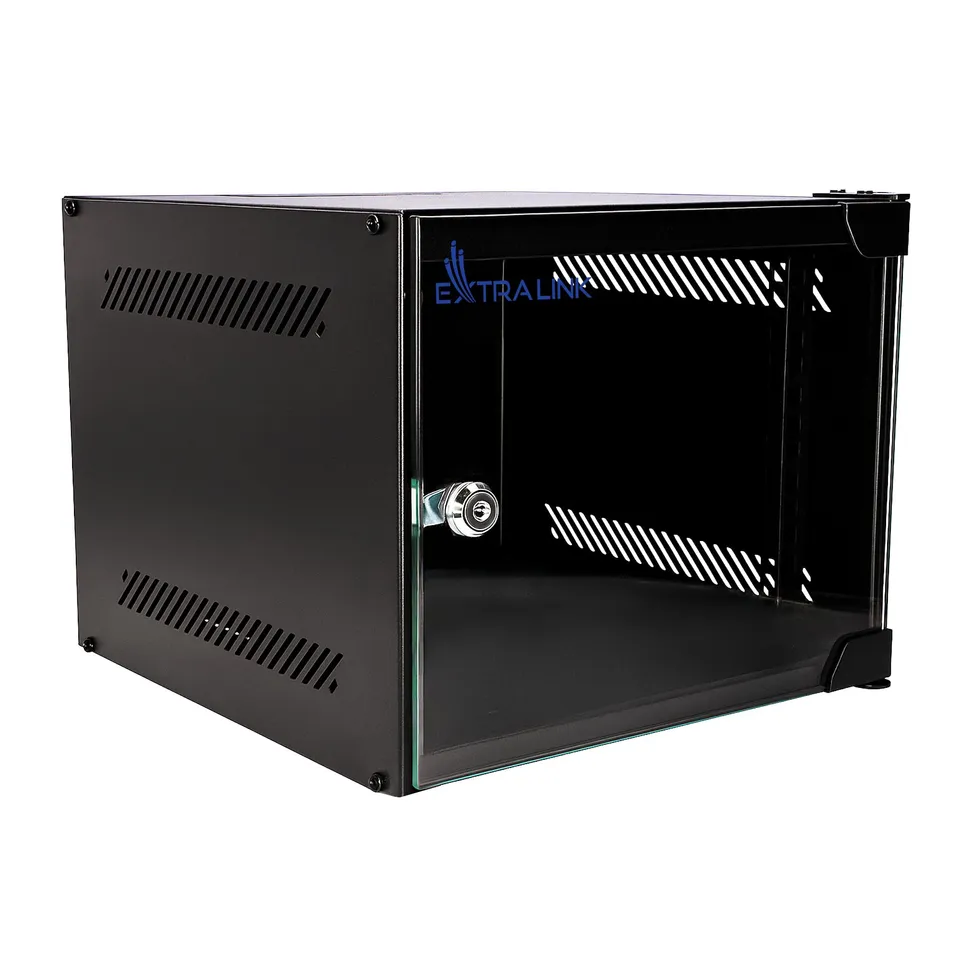 extralink-netzwerkschrank-10-zoll-4he-schwarz-310mm image 1